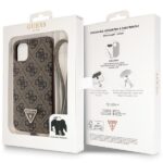 Guess GUHCN61P4TDSCPW iPhone 11 / Xr 6.1" brown hardcase Crossbody 4G Metal Logo - imagine 9
