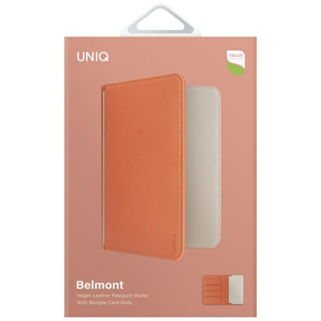Passport Case UNIQ Belmont RFID terracotta ivory - imagine 6
