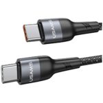 Cable USAMS SJ759 U89 100W Fast Charging with massager black - imagine 4