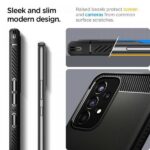 Spigen Rugged Armor Samsung A53 5G A536 black matte ACS04159 - imagine 4