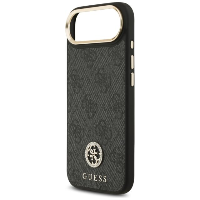 Case Guess 4G Strass Logo MagSafe for iPhone Air black - imagine 6