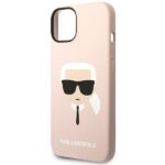 Karl Lagerfeld KLHMP14SSLKHLP iPhone 14/ 15 / 13 6,1" hardcase light pink Silicone Karl` - imagine 6