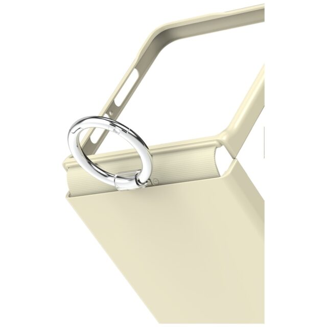 Case Araree Aero Flex R East-Grip Ring  for Samsung Galaxy Z Flip7 cream - imagine 3