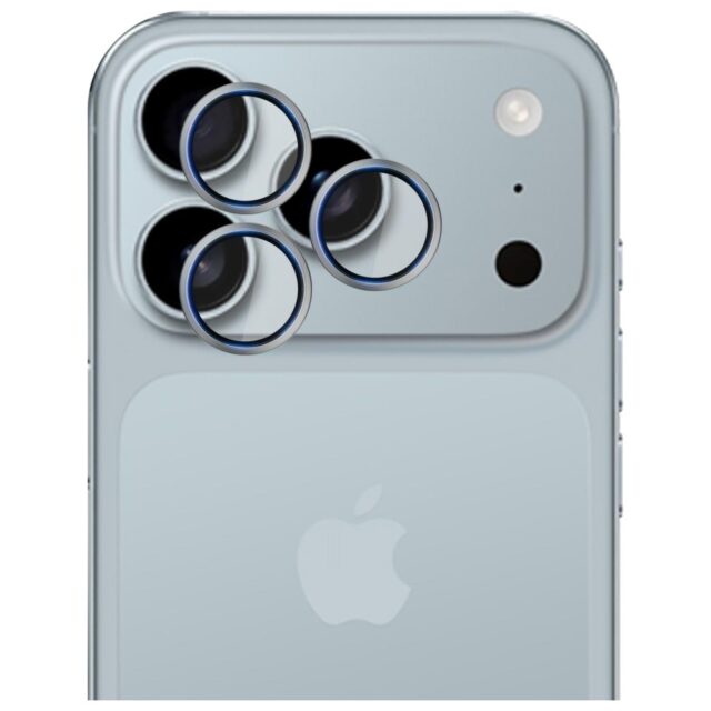 Camera lens protection 3MK HARDY Lens Protection Pro for Apple iPhone 17 Pro / 17 Pro Max grey - imagine 7