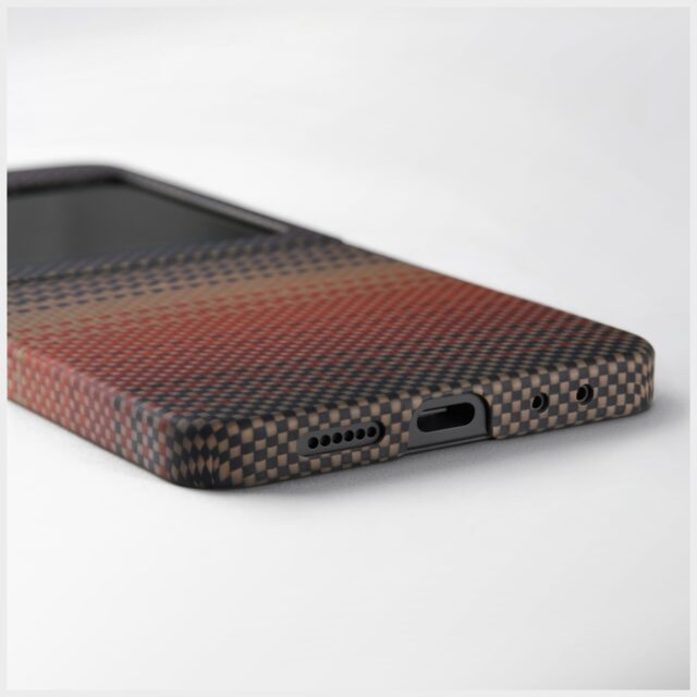 Case PITAKA Ultra-Slim MagSafe for Samsung Galaxy Z Flip7 sunset - imagine 5