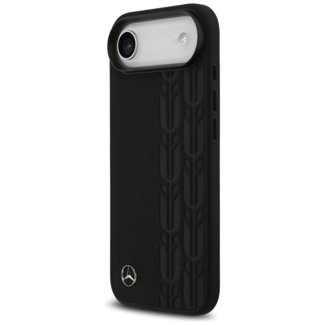 Mercedes Leather Laurel Leaves MagSafe Case for iPhone Air Black - imagine 2
