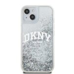 DKNY DKHCP15SLBNAET iPhone 15 / 14 / 13 6.1" white hardcase Liquid Glitter Big Logo - imagine 3