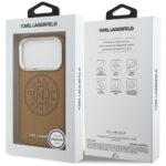 Karl Lagerfeld Point & Metal Logo MagSafe Case for iPhone 17 Pro Max Brown - imagine 8