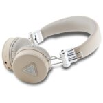 Guess Over-Ear Bluetooth Headphones ENC GUBH70PGTSPSE beige Grained Classic Round Shape - imagine 2