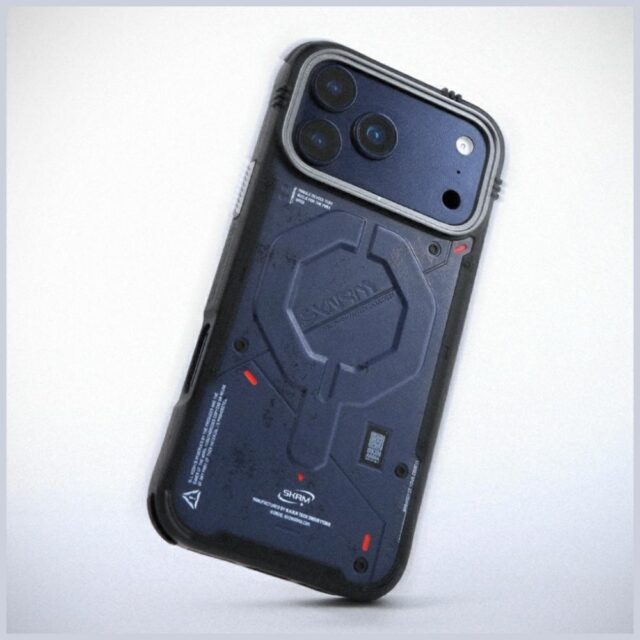 Etui Skinarma Vigor MagSafe do iPhone 17  Pro Max niebieski - imagine 5