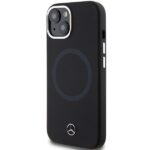 Mercedes MEHMP15S23SCMK iPhone 15 / 14 / 13 6.1" Black Hardcase Silicone Bicolor MagSafe - imagine 2