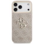 Guess 4G Big 4G Classic Logo Big Strap Metal Buttons Case for iPhone 17 Pro Max Pink - imagine 3