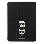 Karl Lagerfeld KLFC12OKCK iPad 12.9" Pro 2021 Book Cover black Saffiano Karl &Choupette