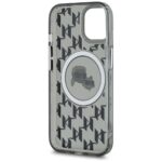 Karl Lagerfeld KLHMP15SHMCKMHK iPhone 15 6.1" black IML Monogram Karl&Choupette Head MagSafe - imagine 7