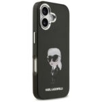 Karl Lagerfeld IML Aquarelle Karl & Logo MagSafe Case for iPhone 17 Black - imagine 4