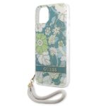 Guess GUHCP13MHFLSN iPhone 13 / 14 / 15 6,1"green hardcase Flower Strap - imagine 6