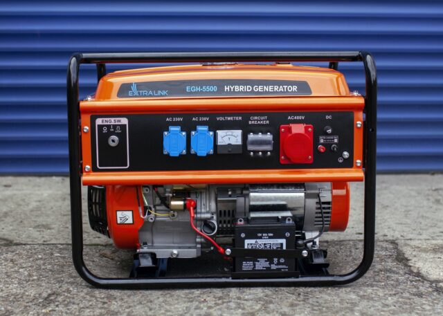 Extralink EGH-5500 | Power generator | hybrid, 5,5kW 3F - imagine 3