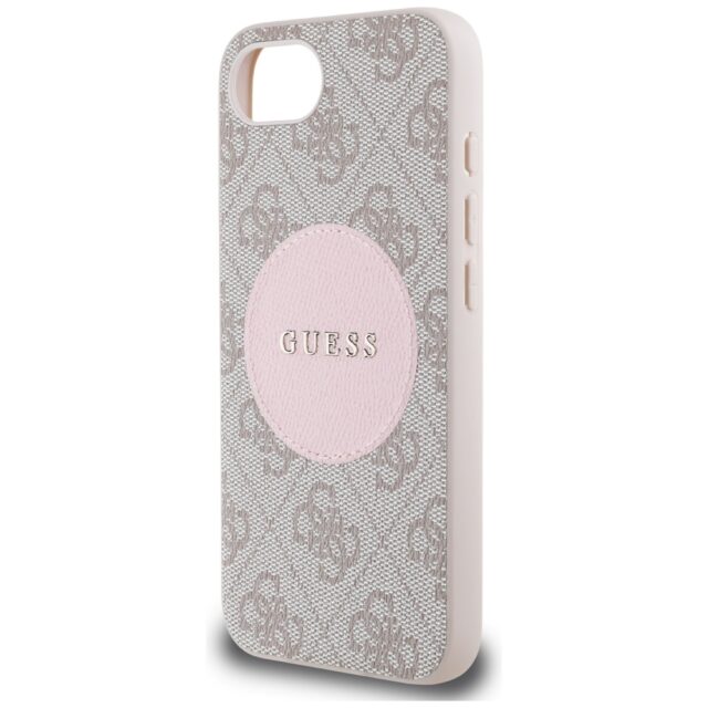 Case Guess 4G Circle Classic Logo MagSafe for iPhone 16e pink - imagine 6