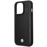 BMW BMHMP14X22RFGK case iPhone 14 Pro Max 6.7" black Leather Diamond Pattern MagSafe - imagine 6