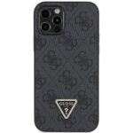 Guess GUHCP12MP4TDSCPK iPhone 12 / 12 Pro 6.1" black hardcase Crossbody 4G Metal Logo - imagine 3