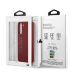BMW BMHCS21MSLBLRE S21+ G996 red hardcase Silicone Signature Logo - imagine 8