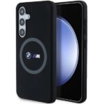 BMW BMHMS24S23SROK S24 S921 black hardcase M Silicone Printed Ring MagSafe