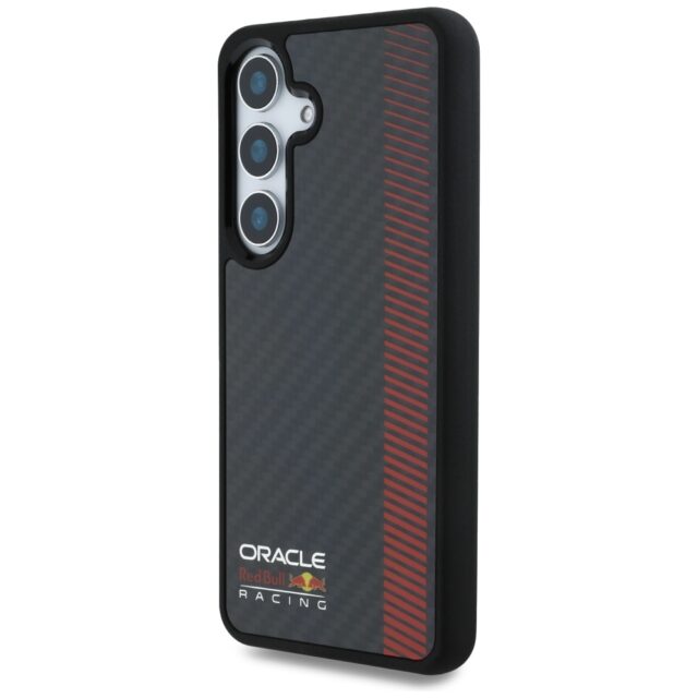 Red Bull Real Carbon Fiber Powerbar MagSafe Case for Samsung Galaxy S25+ Black - imagine 2
