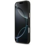 Guess 4G Srtass Logo & Big Strap Metal Buttons MagSafe Case for iPhone 17 Pro Max black - imagine 5