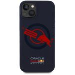 Case Red Bull HC Silicone ORBR20 Logo Red Lining for iPhone 15 MagSafe navy blue - imagine 3