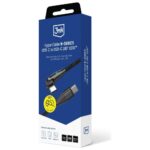 Cable 3MK Hyper Cable N-SERIES USB-C to USB-C 2m 20V/3A 60W rotating black - imagine 6