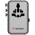 Verbatim Travel Adapter EU/UK/US GaN   2xUSB-C/2xUSB-A/1xUSB-C PD 100W black 30191 - imagine 4