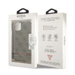 Guess GUOHCN61H4STW iPhone 11 brown hardcase 4G Print Strap - imagine 8
