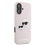 Karl Lagerfeld KLHMP16MSKCHPPLP iPhone 16 Plus 6.7" pink hardcase Silicone Double Heads Print - imagine 4