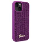 Guess GUHCP15SPMSDGSF iPhone 15 / 14 /13 6.1" fuschia hardcase Disco Metal Script - imagine 4