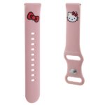 Hello Kitty Universal Strap HKUWMSCHBLP Silicone Kitty Head pink strap 20mm - imagine 3