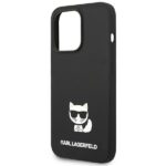 Karl Lagerfeld KLHCP14XSLCTBK iPhone 14 Pro Max 6,7" hardcase black Silicone Choupette Body - imagine 6