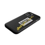 Diesel Moulded Case Embroidery iPhone12 Pro Max czarno-limonkowy/black-lime 42508 - imagine 2