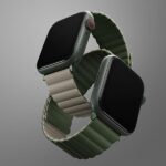 UNIQ Revix Strap Apple Watch Series1-8/SE1/2/3/Ultra1/2/3 42/44/45/49mm Reversible Magnetic green - imagine 3