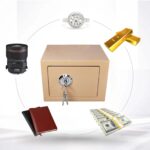 Extralink Home | Home safe | office, key box, safe deposit box, gold, S-404 - imagine 2