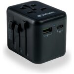 Verbatim Travel Adapter EU/UK/US 2xUSB-A/USB-C PD 20W UTA-02 black 49544 - imagine 5
