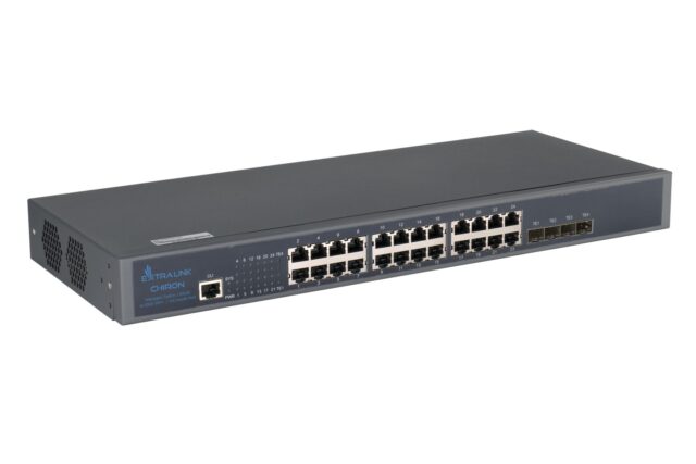Extralink Chiron | Switch | 24x RJ45 1000Mb/s, 4x SFP+, L3, managed - imagine 4