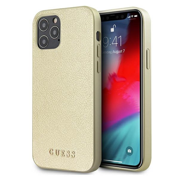 cps-f5d0da5dfed1369b83dc606a53534c4b-2025-12-06-12-52-11 Guess GUHCP12LIGLGO iPhone 12 Pro Max 6,7" gold hardcase Iridescent - imagine 1