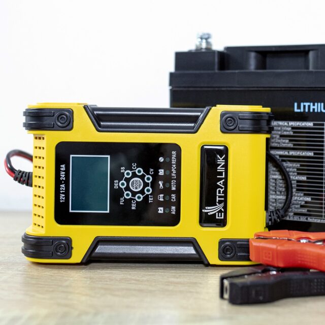 Extralink Shango Smart Battery Charger | Rectifier | 100 - 240VAC, 12V 12A, 24V 6A - imagine 4