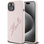 Karl Lagerfeld KLHCP15SSKSBMCP iPhone 15/ 14 / 13 6.1" pink hardcase Silicone Karl Script