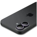 Spigen Optik Pro Glas.TR "EZ FIT" Camera Protector 2pcs for iPhone 17 / 16 / 16 Plus purple - imagine 4