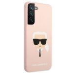 Karl Lagerfeld KLHCS22MSLKHPI S22+ S906 pink hardcase Silicone Karl`s Head - imagine 4
