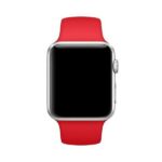 Mercury Silicone Strap Apple Watch 42/44/45 mm red - imagine 2