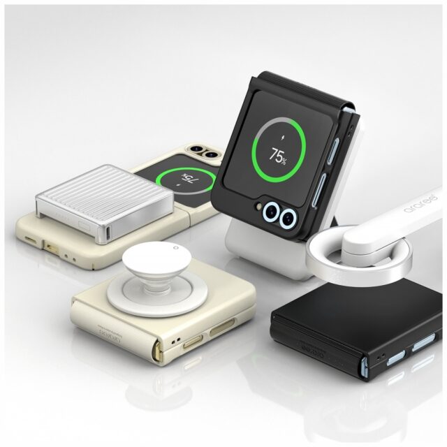 Case Araree Aero Flex M MagSafe for Samsung Galaxy Z Flip6 / Z Flip7 FE cream - imagine 3