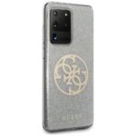 Guess GUHCS69PCUGLLG S20 Ultra G988 light grey hard case Glitter 4G Circle Logo - imagine 5