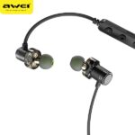 AWEI X670BL Bluetooth Sports Headphones Black Dual Dynamic Drivers - imagine 3